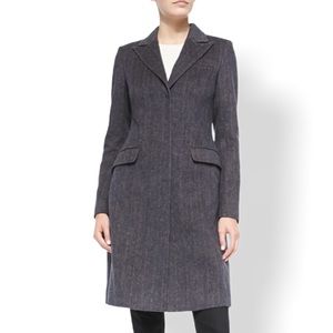 Vera Wang Tailored Herringbone Coat, Sz S